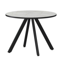 Фотография Стол нераздвижной Лаки мини 900мм, серый каспий, черный муар от производителя ChiedoCover, картинка продукции, реальное фото товара Настоящее фото товара Стол нераздвижной Лаки мини 900мм, серый каспий, черный муар, произведённого компанией ChiedoCover