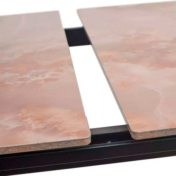 Стол corner 120, gloss amber jade solid ceramic, black - фото 9