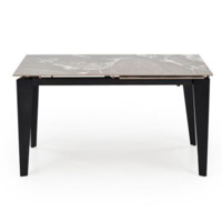 Фотография Стол обеденный Comet, раскладной, серый мрамор, черный Фотография товара Стол обеденный Comet, раскладной, серый мрамор, черный от компании ChiedoCover.