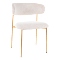 Настоящее фото товара Стул кухонный Rotation, светло-бежевый, золотой, произведённого компанией ChiedoCover