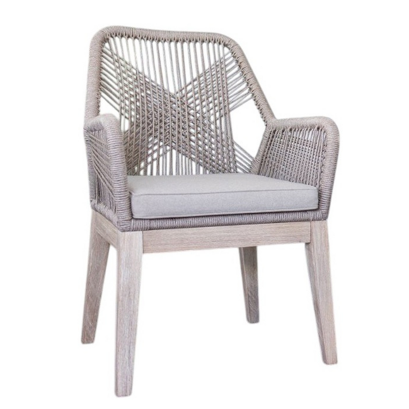 Кресло деревянное плетеное Белль - фото 1