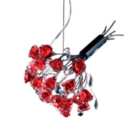 Настоящее фото товара Подвесной светильник Хром, красный, произведённого компанией ChiedoCover