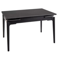 Фотография Стол обеденный Interlude, черный от производителя ChiedoCover, картинка продукции, реальное фото товара Настоящее фото товара Стол обеденный Interlude, черный, произведённого компанией ChiedoCover