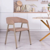 Фотография в интерьере товара Стул Prado, велюр Velutto 21, каркас шампань от компании ChiedoCover.