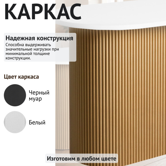 Стол Фуд-корт, 1000*600*750 мм, подстолье золото - фото 4