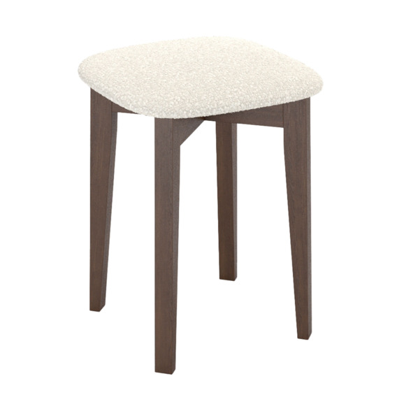 Табурет Серена-1, темный ясень, букле вайт Табурет Серена-1, темный ясень, букле вайт - фото 1