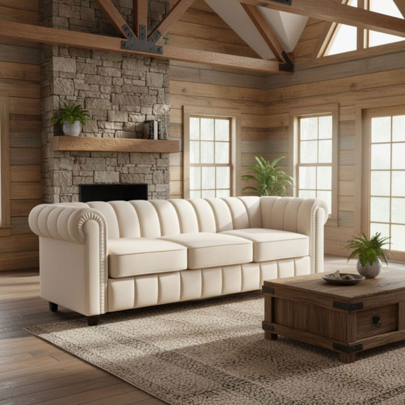 Диван Линет, бежевый, механизм Спартак, 1600 - фото 4