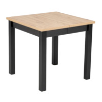 Настоящее фото товара Стол обеденный Paisley, дуб артизан, черный, произведённого компанией ChiedoCover