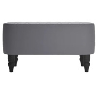 Фотография товара Банкетка Лотик, экокожа, серый от компании ChiedoCover.