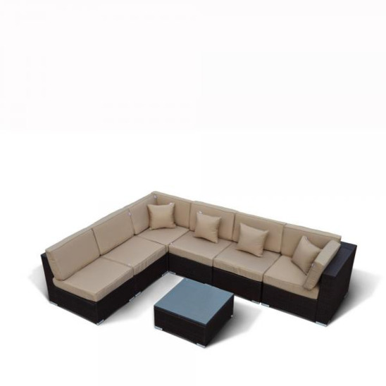 Модульный диван Уитон, коричневый - фото 1