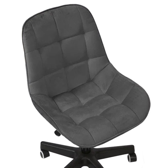 Стул Мускус, пластик, велюр, темно-серый, черный - фото 6