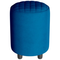 Фотография Пуф Тепал, велюр, синий от производителя ChiedoCover, картинка продукции, реальное фото товара Настоящее фото товара Пуф Тепал, велюр, синий, произведённого компанией ChiedoCover