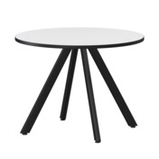 Фотография товара Стол нераздвижной Лаки мини 900мм, супер белый, черный муар от компании ChiedoCover.