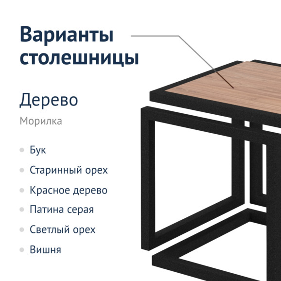 Стол кофейный Куб - фото 3