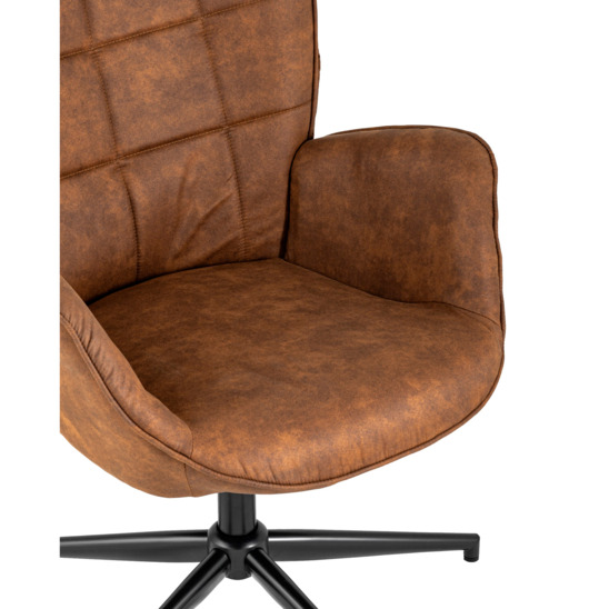 Кресло Ирис вращающееся коричневое - фото 6