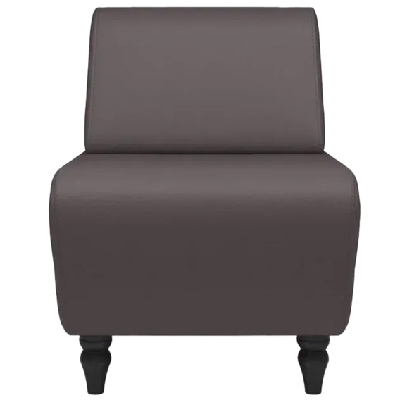 Кресло Лотик экокожа, коричневый - фото 2