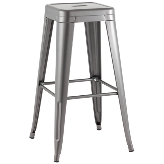 Стул барный TOLIX, серебристый, матовый KD - фото 1