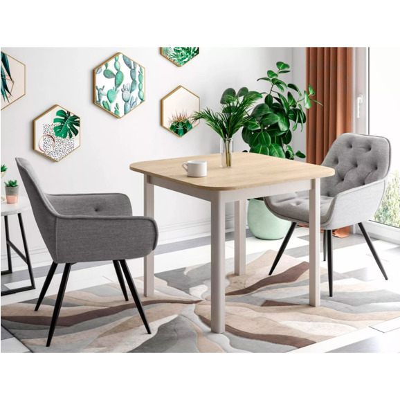 Стол обеденный Umbra, раскладной, дуб кремона, кашемир Стол обеденный Umbra, раскладной, дуб кремона, кашемир - фото 4