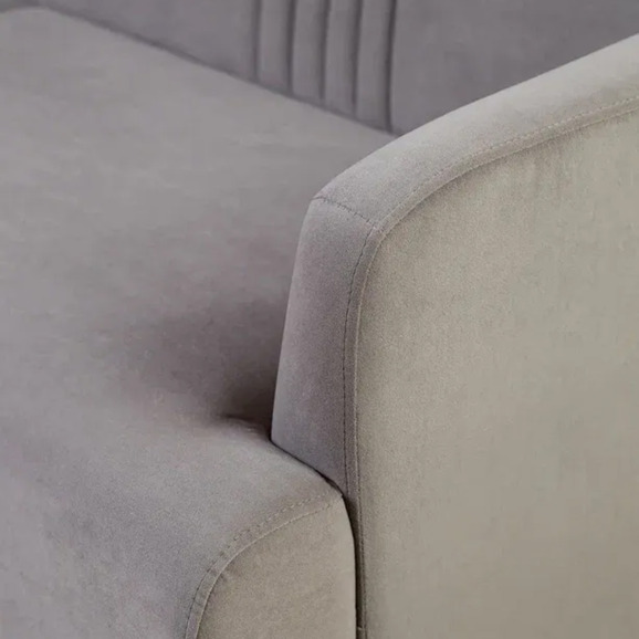 Диван Аномик, велюр, серо-коричневый Диван Аномик, велюр, серо-коричневый - фото 6
