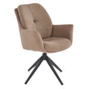 Фотография товара Стул кухонный Aporia, поворотный, коричневый, черный от компании ChiedoCover.