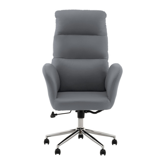 Кресло руководителя TopChairs Strict, серый - фото 2