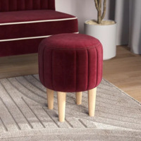 Фотография товара Пуф Ноотропик, круглый, винный от компании ChiedoCover.