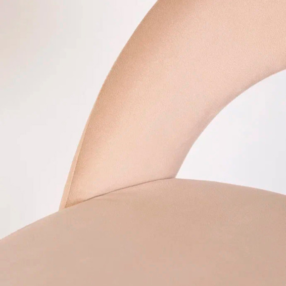 Стул Пиннате, барный, бежевый, черный, велюр - фото 7