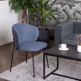 Стул Drezden, букле Positiv 11, каркас RAL9005 муар