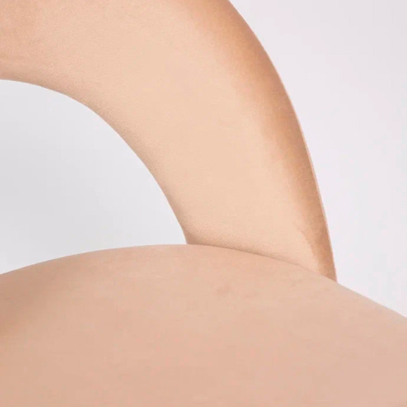 Стул Пиннате, пирамида, поворотный, бежевый, черный, велюр - фото 7