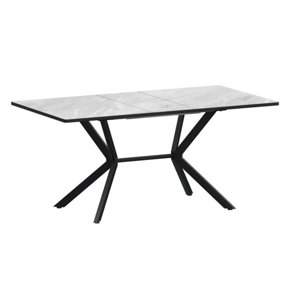 Стол раздвижной Сири 1200+300, лавант, черный муар - фото 1