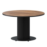 Настоящее фото товара Стол нераздвижной Амур, 1000мм, дуб самдал, черный муар, произведённого компанией ChiedoCover