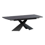 Фотография товара Стол раздвижной Моден 1400х800+300, даркстоун, черный муар от компании ChiedoCover.