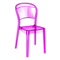 Настоящее фото товара Стул Во Фиолетовый, пластиковый, произведённого компанией ChiedoCover