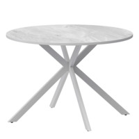 Настоящее фото товара Стол нераздвижной Грант 900, лавант, белый муар, произведённого компанией ChiedoCover