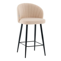 Фотография Стул полубарный Ханнингем букле, бежевый от производителя ChiedoCover, картинка продукции, реальное фото товара Настоящее фото товара Стул полубарный Ханнингем букле, бежевый, произведённого компанией ChiedoCover