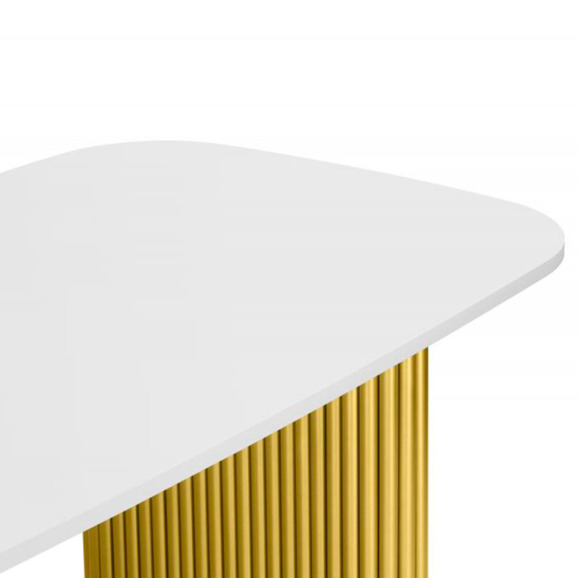 Бавария B 200 х 90 белая пленка шагрень / золото Бавария B 200 х 90 белая пленка шагрень / золото - фото 4