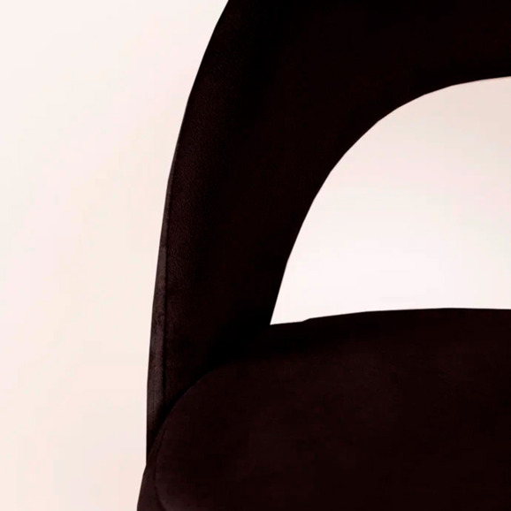 Стул Пиннате, барный, коричневый, белый, велюр - фото 8