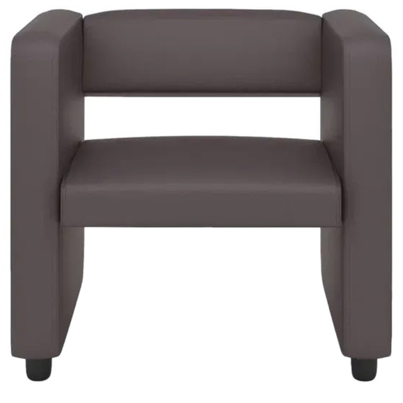 Кресло Тепал, экокожа, коричневый Кресло Тепал, экокожа, коричневый - фото 2