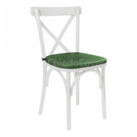 Настоящее фото товара Подушка для стула Кроссбэк, 2см, зеленая, произведённого компанией ChiedoCover