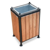 Фотография товара Урна уличная Декор-28 с деревянными элементами от компании ChiedoCover.