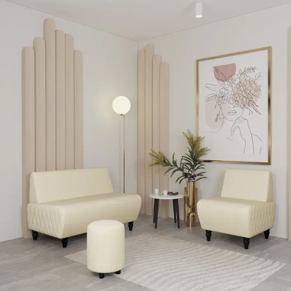 Кресло Лотик экокожа, кремовый Кресло Лотик экокожа, кремовый - фото 6