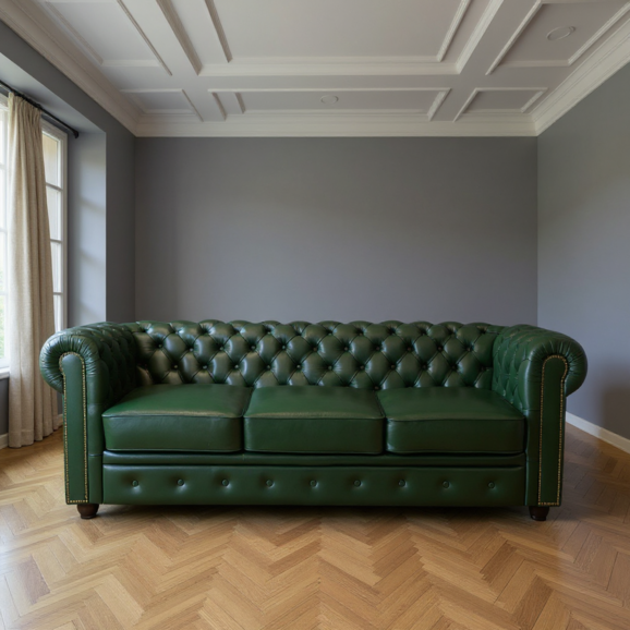 Диван Честер, трехместный, бордовый, 2600 - фото 6