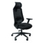 Настоящее фото товара Офисное поворотное кресло Sparx frs-6 crosby black, ткань / сетка, черный, произведённого компанией ChiedoCover