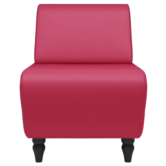 Кресло Лотик экокожа, красный - фото 2