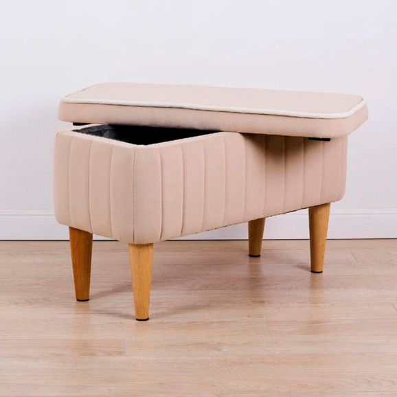 Банкетка Nootropic, с ящиком, бежевый - фото 2