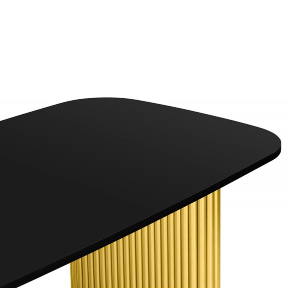 Бавария B 180 х 90 черная пленка шагрень / золото Бавария B 180 х 90 черная пленка шагрень / золото - фото 5