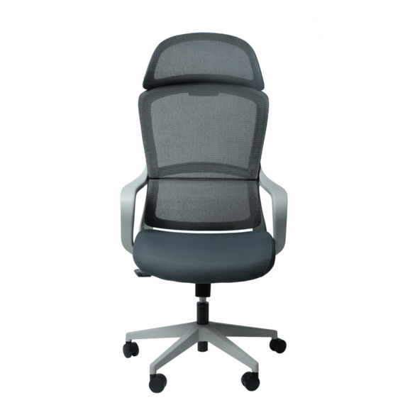 Офисное поворотное кресло Sparx frs-2 rust white, ткань / сетка, светло-серый - фото 8