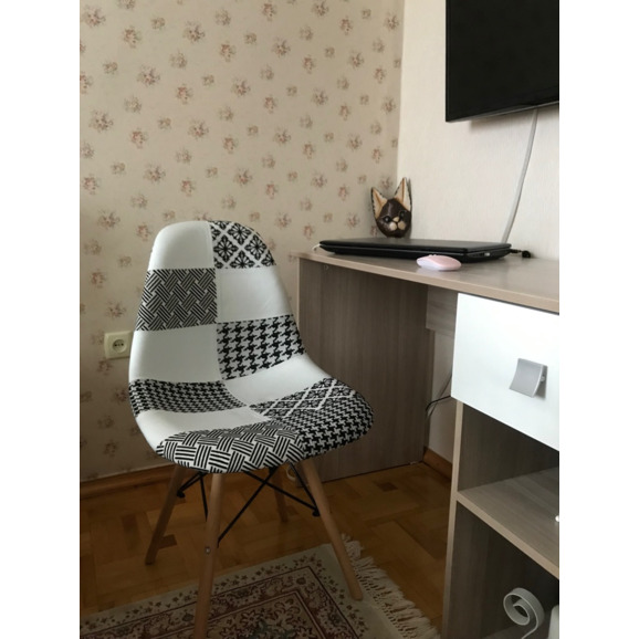 Стул Eames пэчворк черно-белый - фото 6