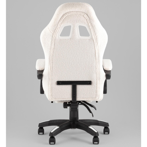 Кресло спортивное TopChairs MG-7019 букле белый - фото 4