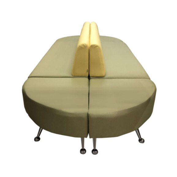 Модульный диван Волт (6-ть секций), бледно-желто-фисташковый Модульный диван Волт (6-ть секций), бледно-желто-фисташковый - фото 4